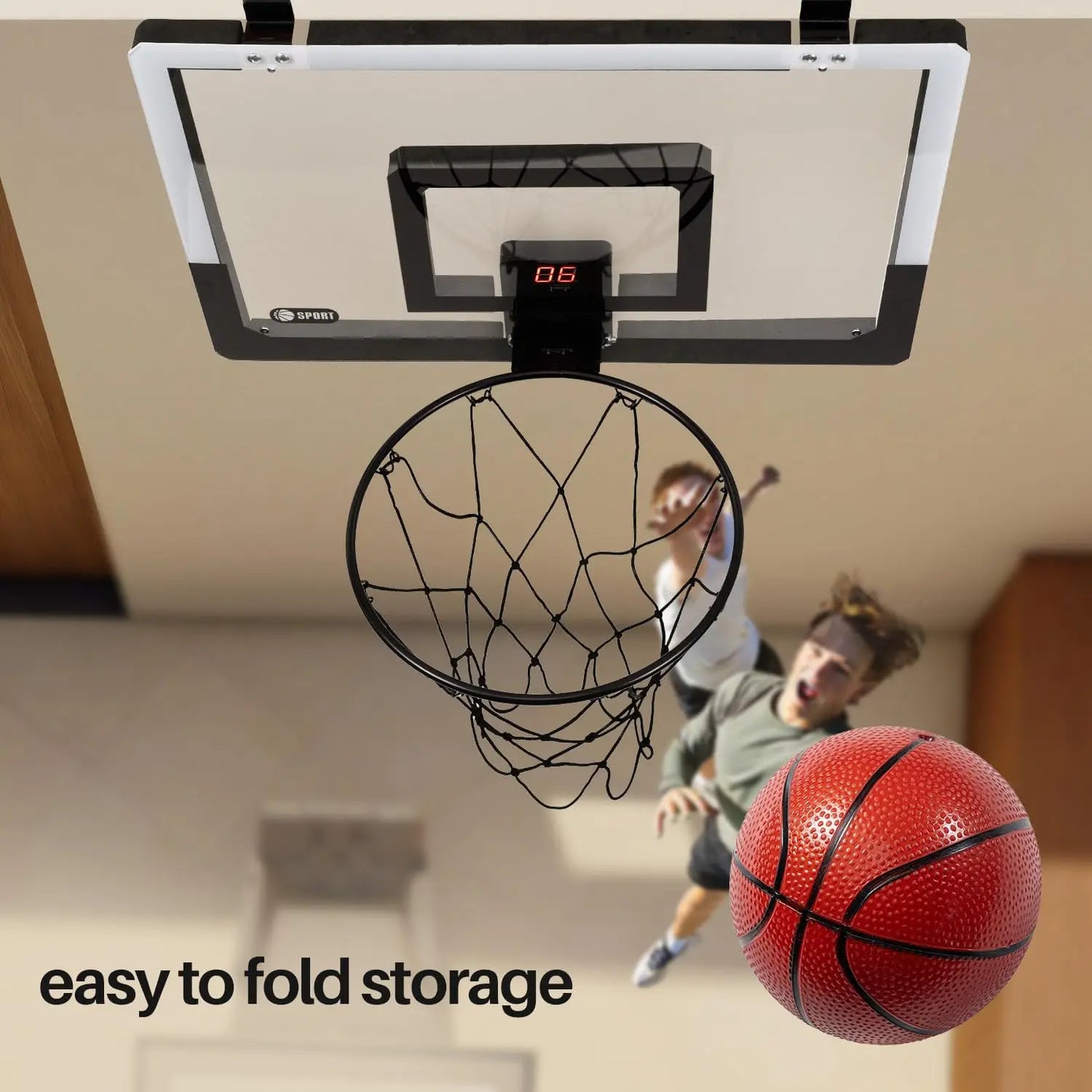 Electronic Scoring Basketball Hoop Breakaway Rim