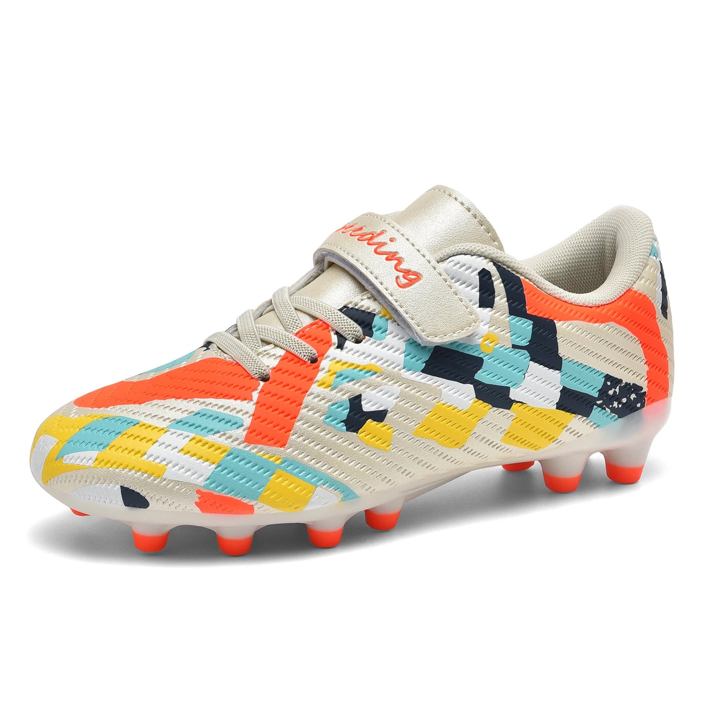 Kids Soccer Cleats Athletic Outdoor FG Football Boots Boys Girls Training Sneakers AG Youth Soccer Shoes for Little/Big Kids