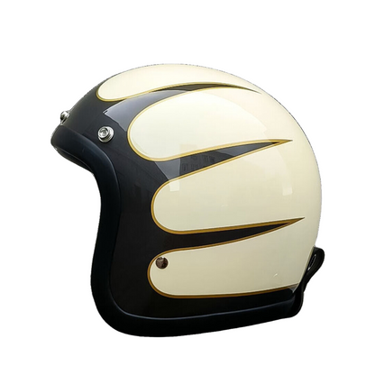 Chopper Low Profile Vintage Motorcycle Helmet - DOT & ECE Approved