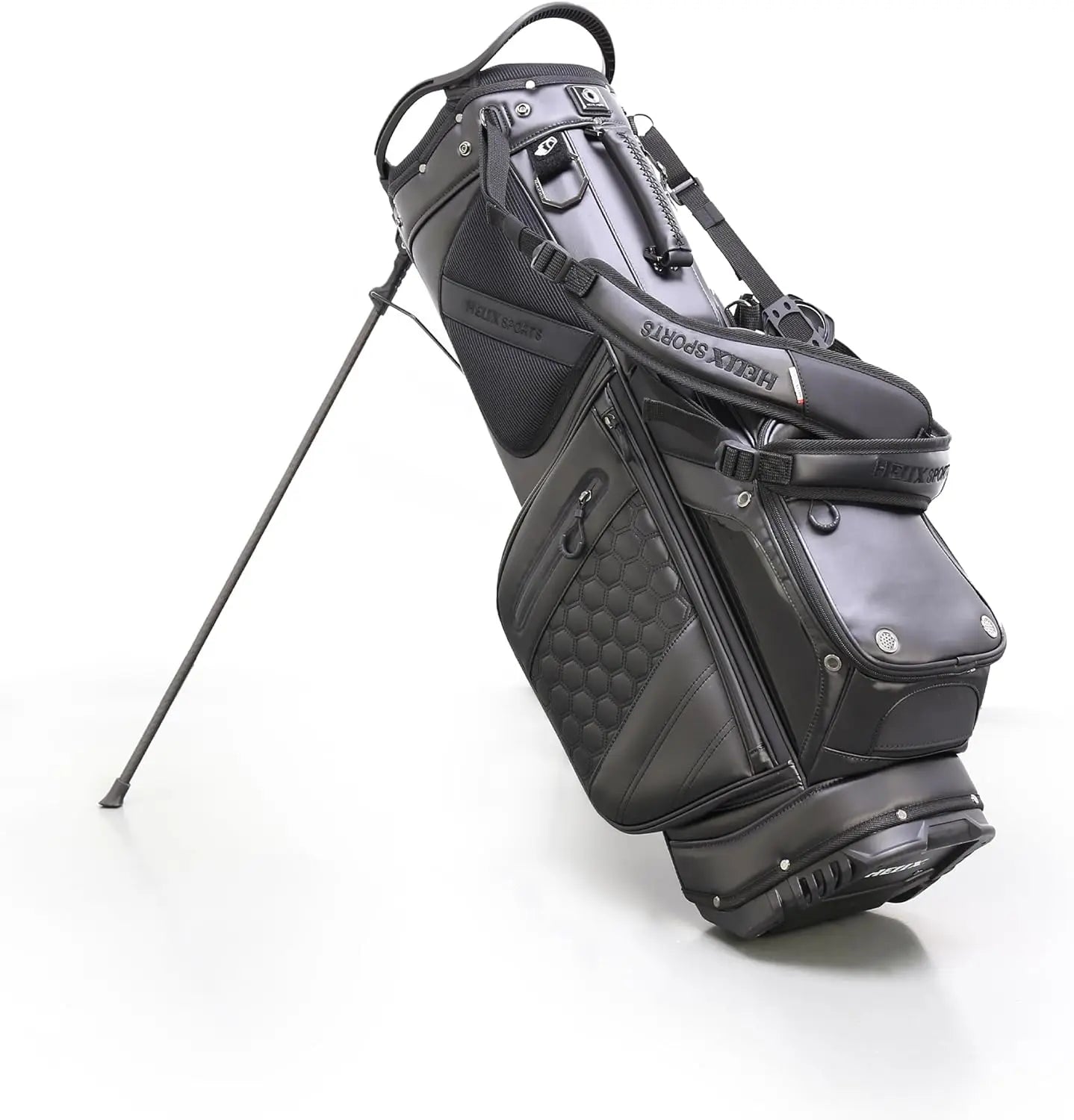 Lightweight 14 Dividers Leather Golf Stand Bag