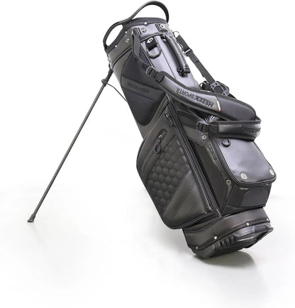 Lightweight 14 Dividers Leather Golf Stand Bag