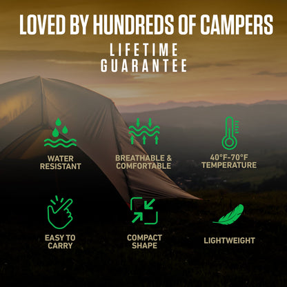 XXL Sleeping Bag for Big and Tall Campers