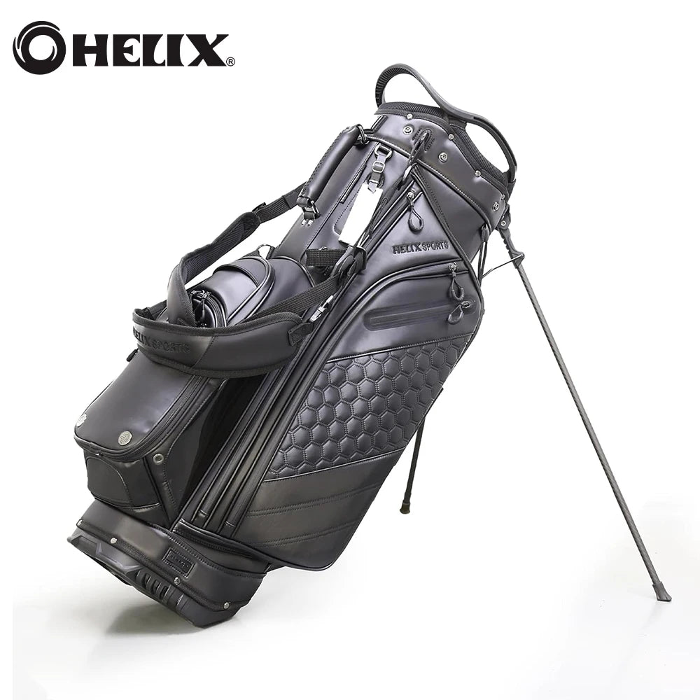 Lightweight 14 Dividers Leather Golf Stand Bag