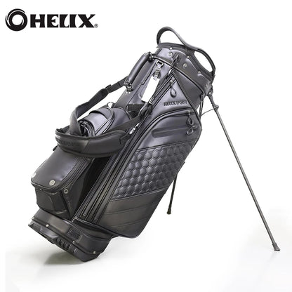Lightweight 14 Dividers Leather Golf Stand Bag