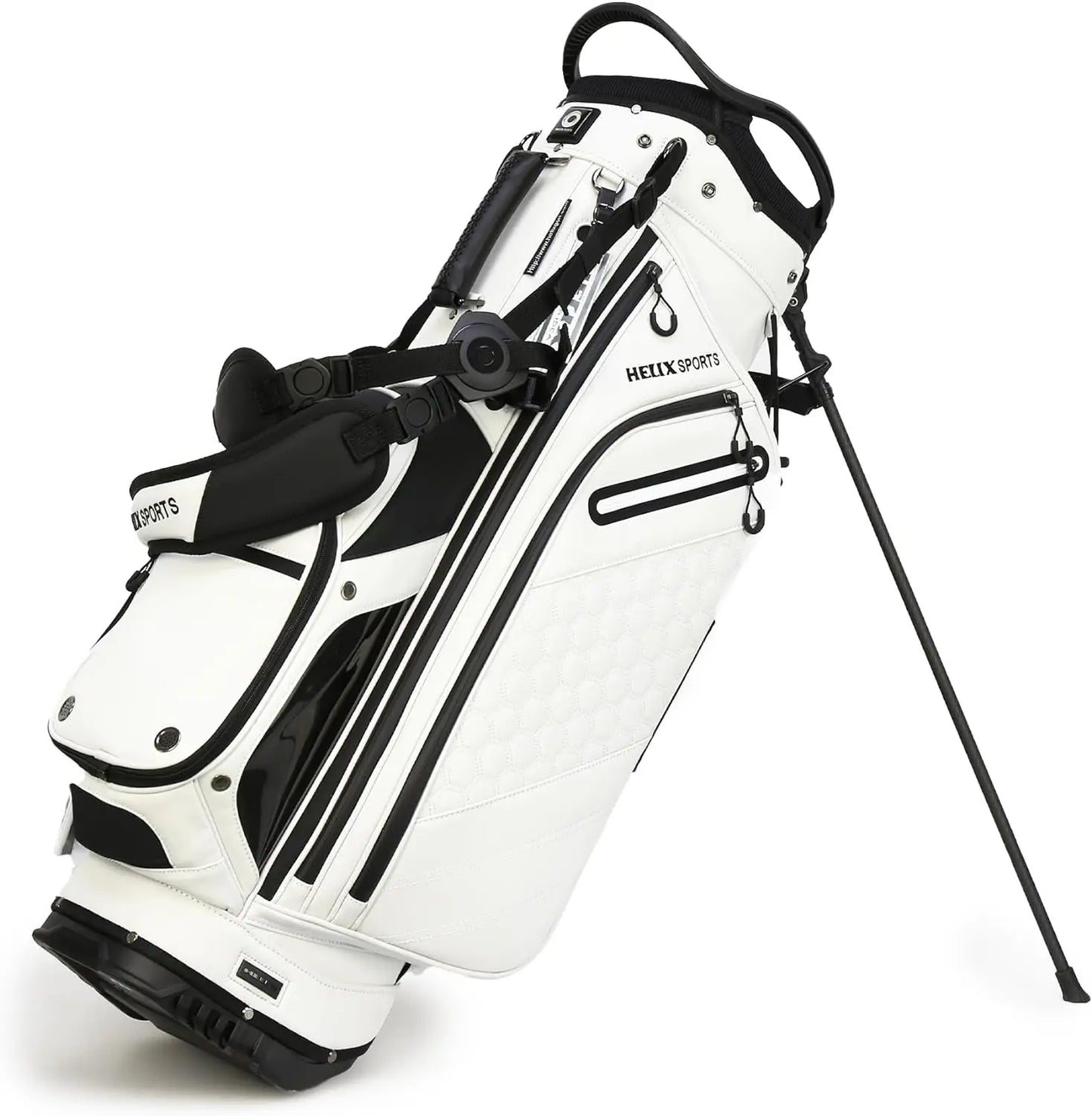 Lightweight 14 Dividers Leather Golf Stand Bag