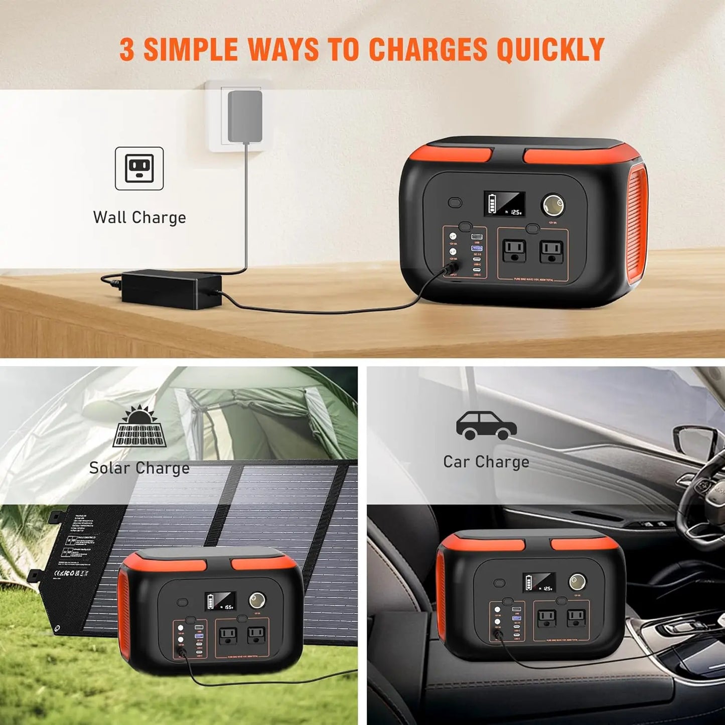 600W/300W/200W/120W 110V  Solar Generator