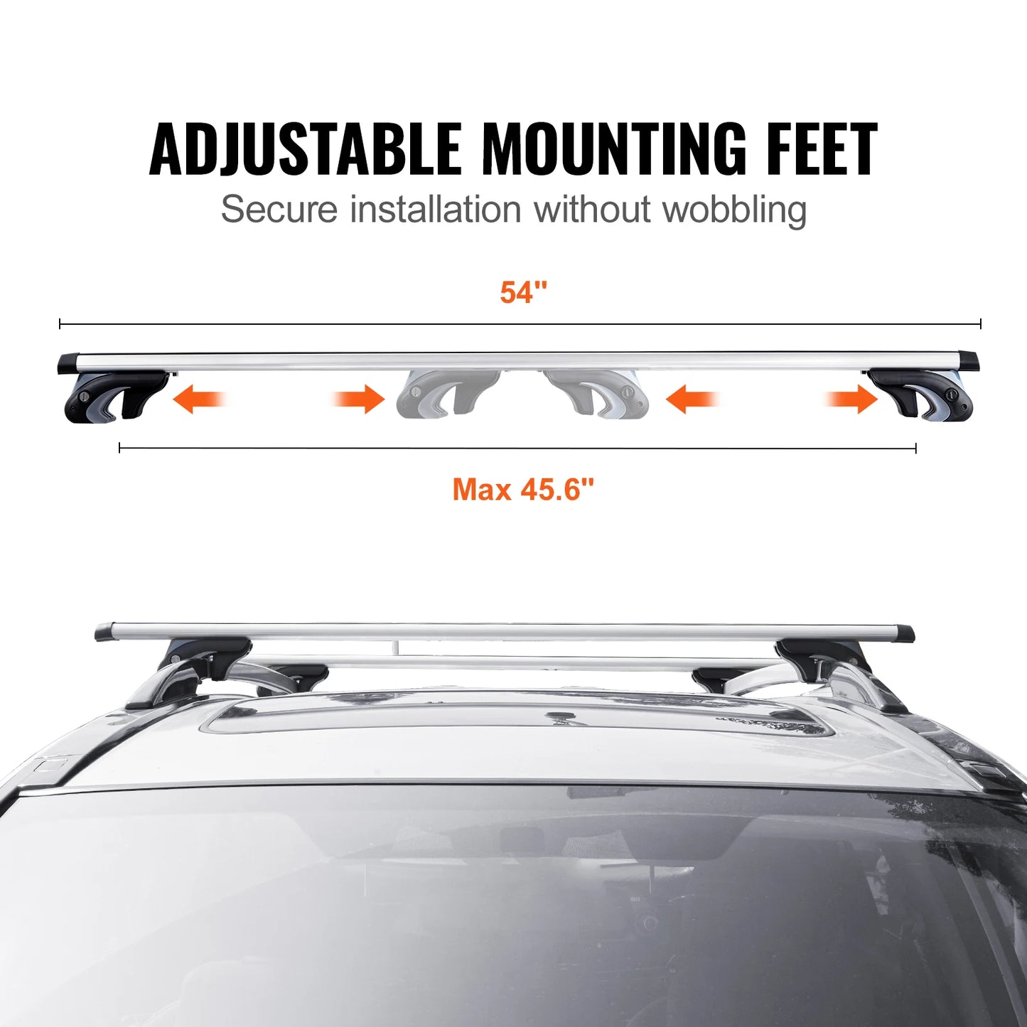 Adjustable Aliuminum  Baggage Luggage Carrier for SUVs, Sedans