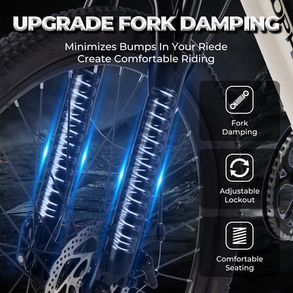 26"x4.0 350W Peak,Electric Mountain Bike,19.9mph