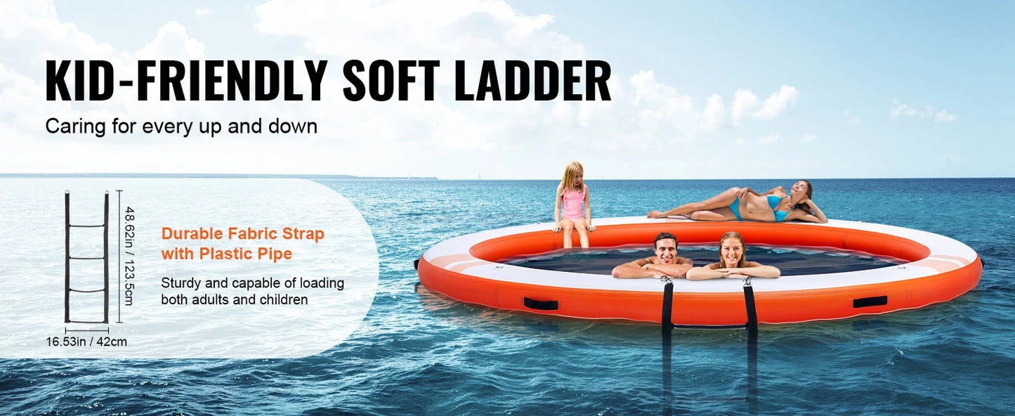 SucceBuy Inflatable Floating Dock 10x8FT