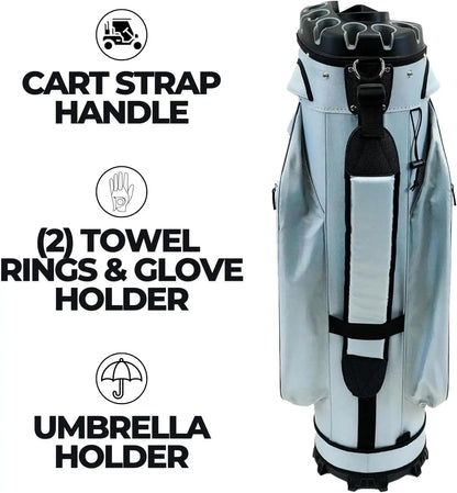 Golf Cart Bag - Quiet-Lock 14 Way Club Divider