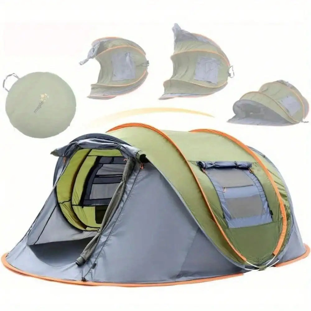 Camping Tent - 4-Person Easy Pop Up Tent  Waterproof