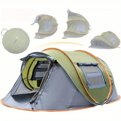 Camping Tent - 4-Person Easy Pop Up Tent  Waterproof
