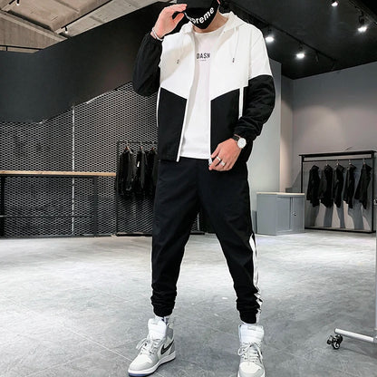 2025 Men Tracksuit  Hooded Sportswear
