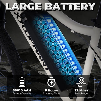 26"x4.0 350W Peak,Electric Mountain Bike,19.9mph