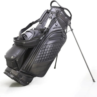Lightweight 14 Dividers Leather Golf Stand Bag