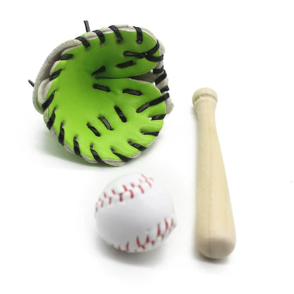 Gentle Newborn Props Mini Baseball Bat, Glove
