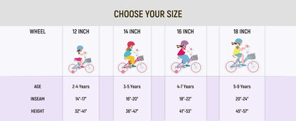 Girls Bike with Basket & Training Wheels