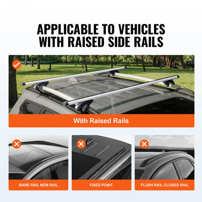 Adjustable Aliuminum  Baggage Luggage Carrier for SUVs, Sedans