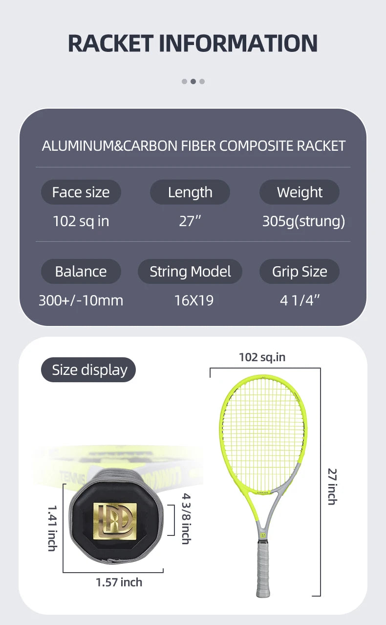 Tennis Racket  Ultra-Light for Beginners